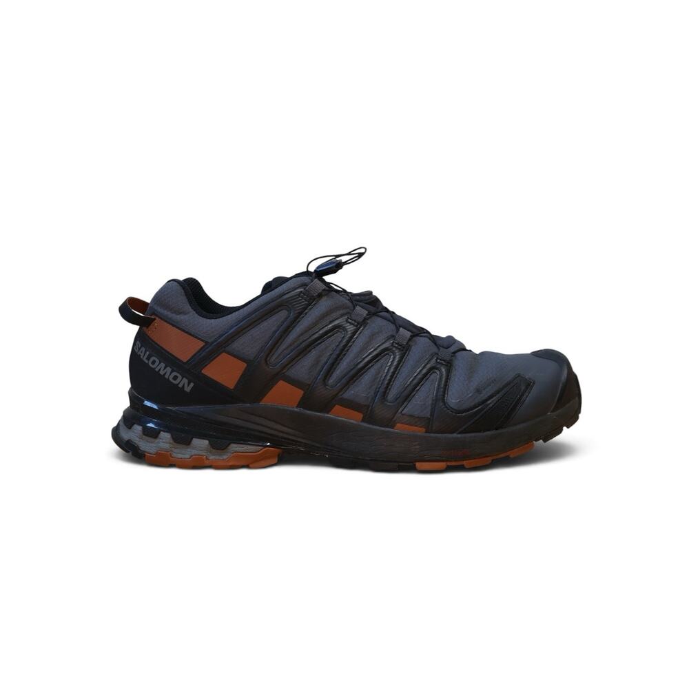 Salomon XA Pro 3D Goretex Trail Runner Hiking Sneakers Charcoal Orange Mens 11.5